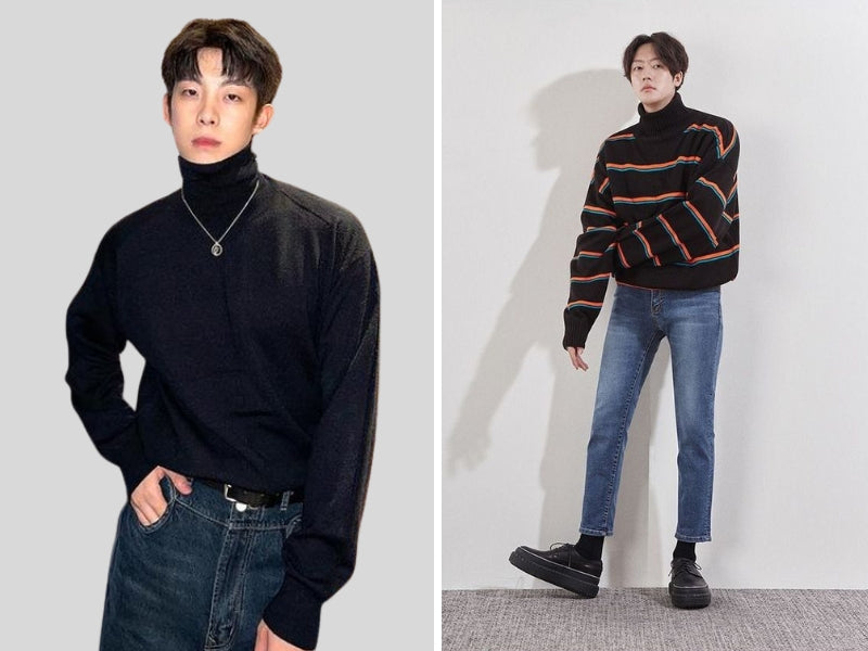 겨울철 남성 스웨터를 독특하고 우아하게 코디하는 방법