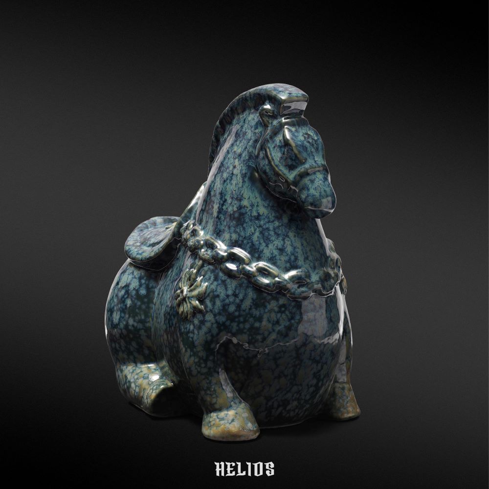 Helios Ceramic Horse Nine Lucky Red Horses – HELIOS